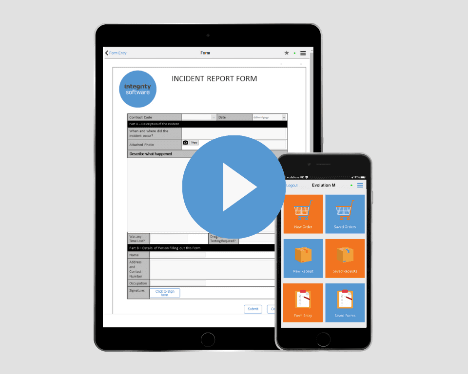 Digitise on-site processes with our mobile app