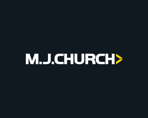 M J Church logo
